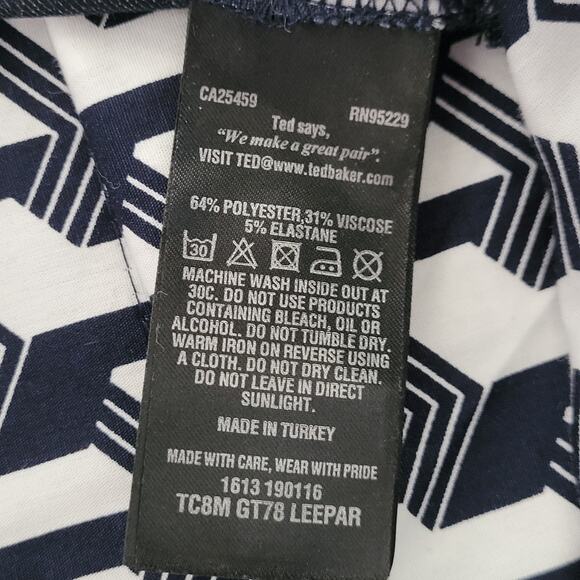 Ted Baker Golf Men's Chino Athletic Active Pants Size 32R Dark Blue Gray - Picture 9 of 13